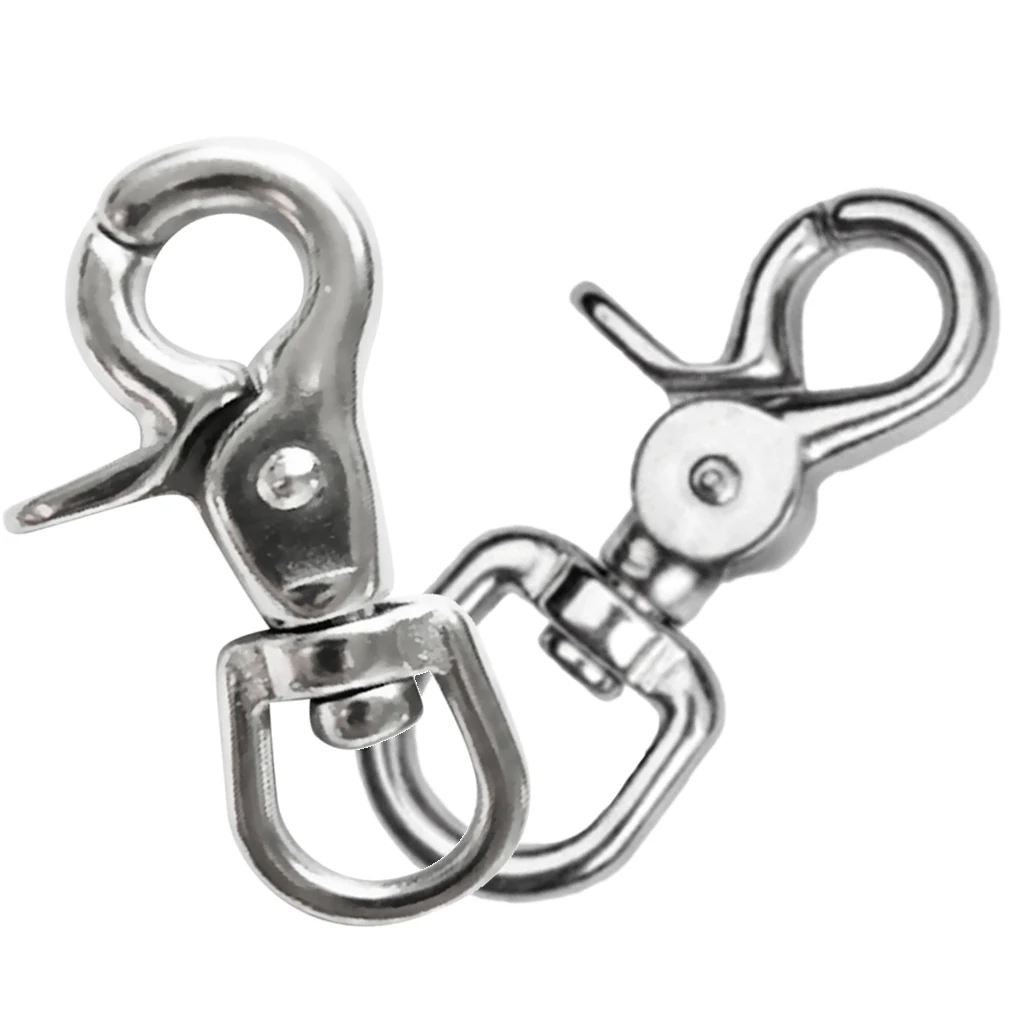 2 Pieces Swivel Lobster Clasp Clip Snap Hook Bag Pet Lanyard