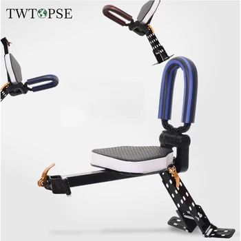 

TWTOPSE MTB Folding Bike Bicycle Child Seat Saddle Cushion Front Quick Release Bicycle Baby Safety Front Chair Disassembly Seat