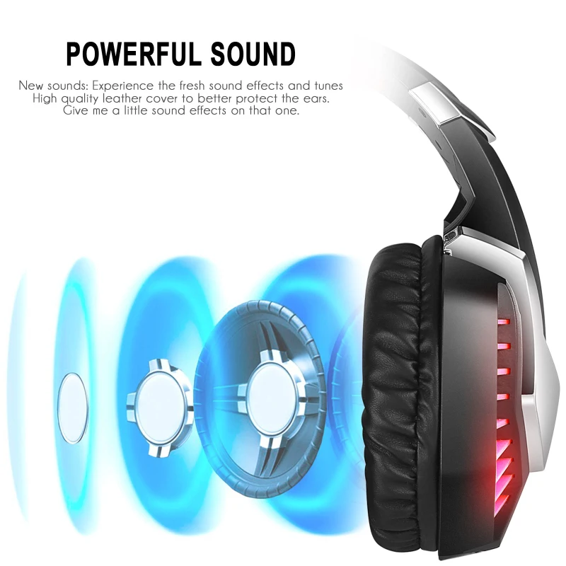 J30 Noise Cancelling Earphone With Hd Mic Foldable 2M Wired Stereo Bass Gaming Headset USB Colorful Glow LED Light Headphones