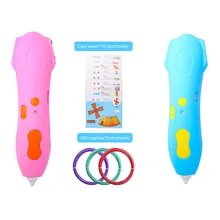 LANDZO-pluma de impresión 3D con juego de Material de dibujo, juguete de dibujo ambiental PLA, grafiti, herramienta de pintura, regalo educativo para niños