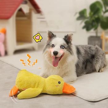 HOOPET Giocattolo per dormire per cani Giocattolo da masticare per anatre per cani di taglia piccola, media e grande Giocattolo interattivo per addestramento all'aperto Accessori per cani