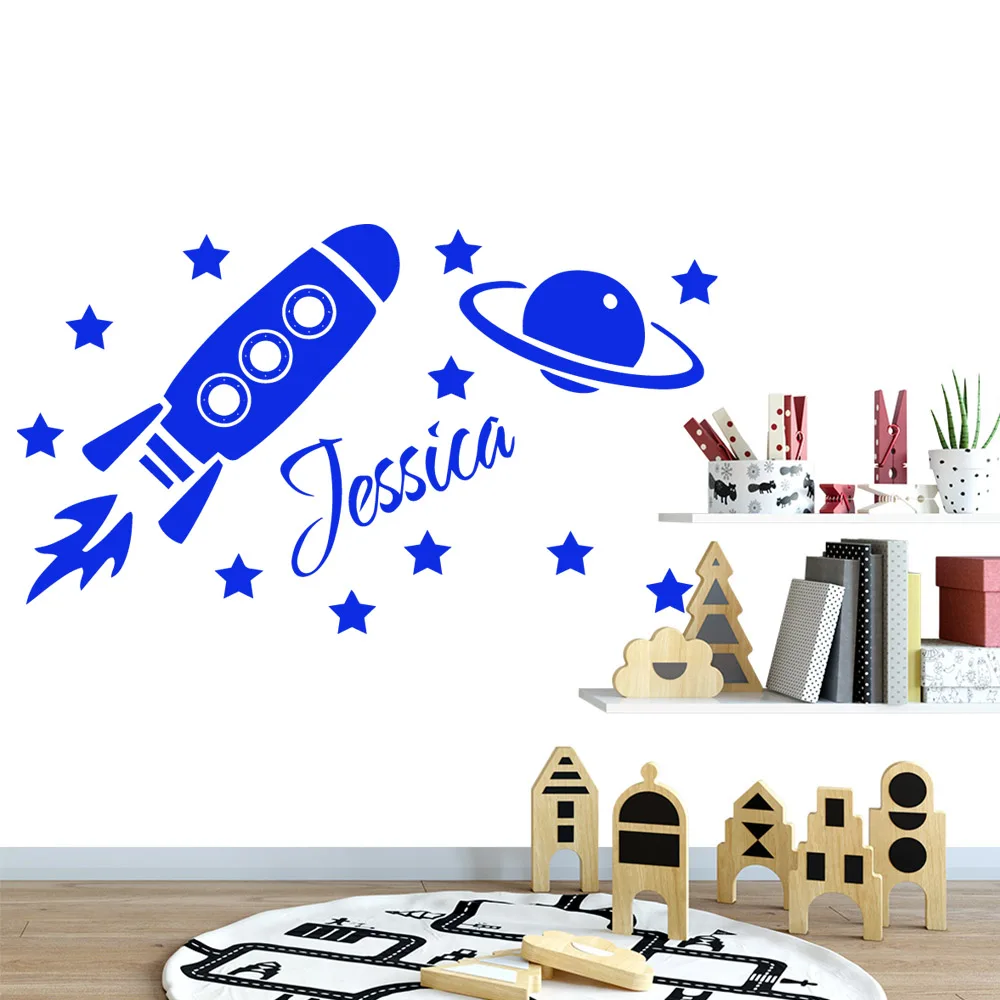 20 Style Personalized Custom Name Vinyl Wall Sticker Decals For Babys Kids Room Decoration Wallpaper Stickers Murals Wall Decor