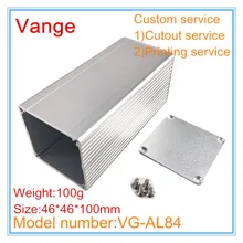 5 шт./лот металлический корпус для установки электроники Чехол diy 46*46*100 мм 6063-T5 для инструментов из алюминия корпус pcb модуль устройства