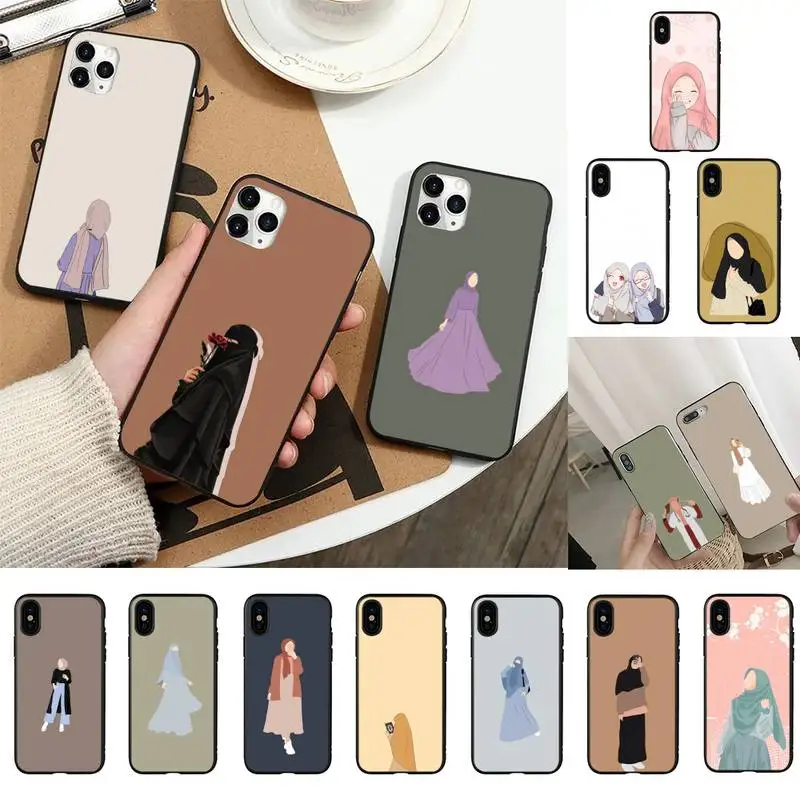 Мусульманский Исламский чехол Hijab Face для телефона iphone 13 11 8 7 6 6S Plus plus X XS MAX 5S XR 12 Pro max