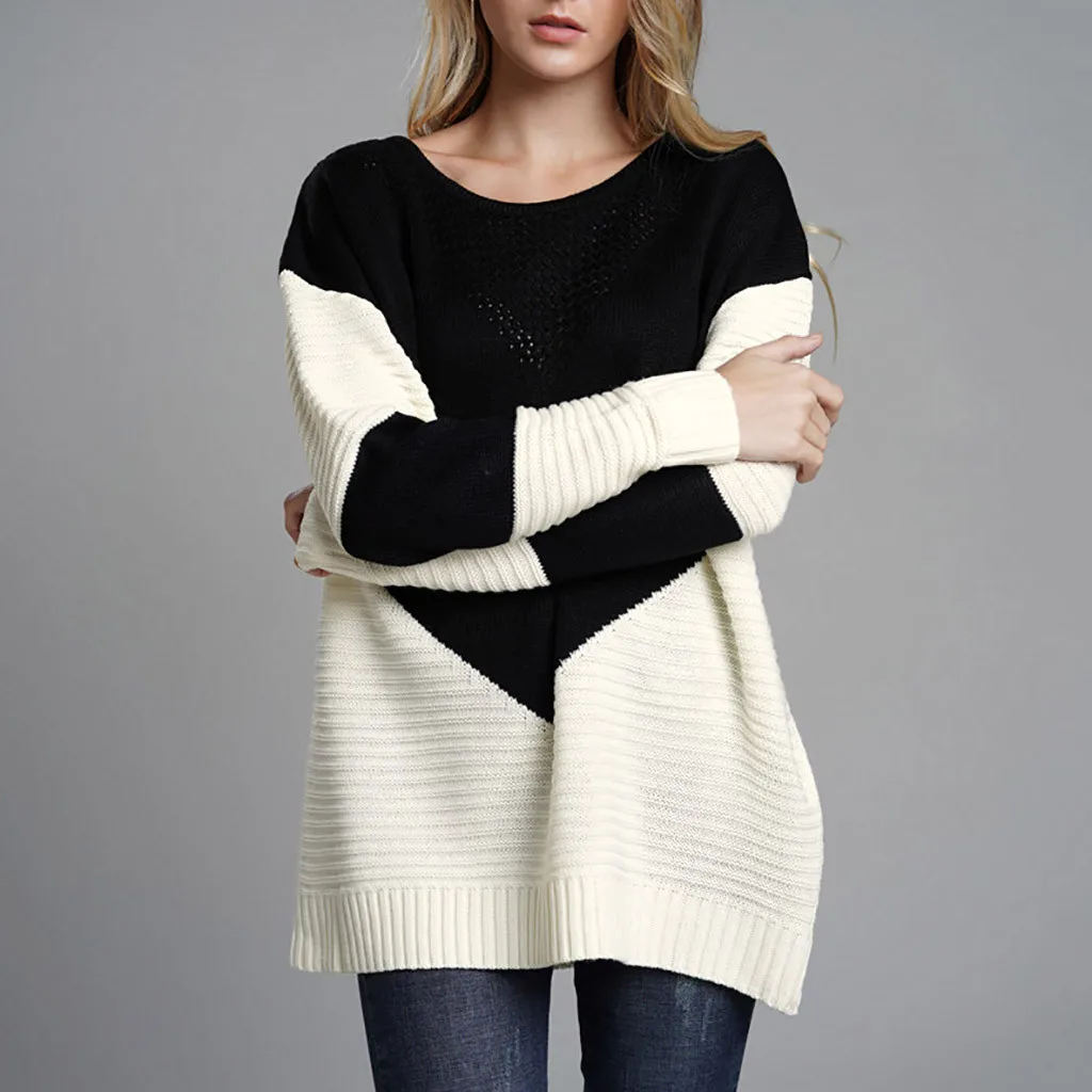 SAGACE, женский осенний зимний длинный вязаный свитер, топы, блуза, высокое качество, повседневный женский свитер с длинным рукавом
