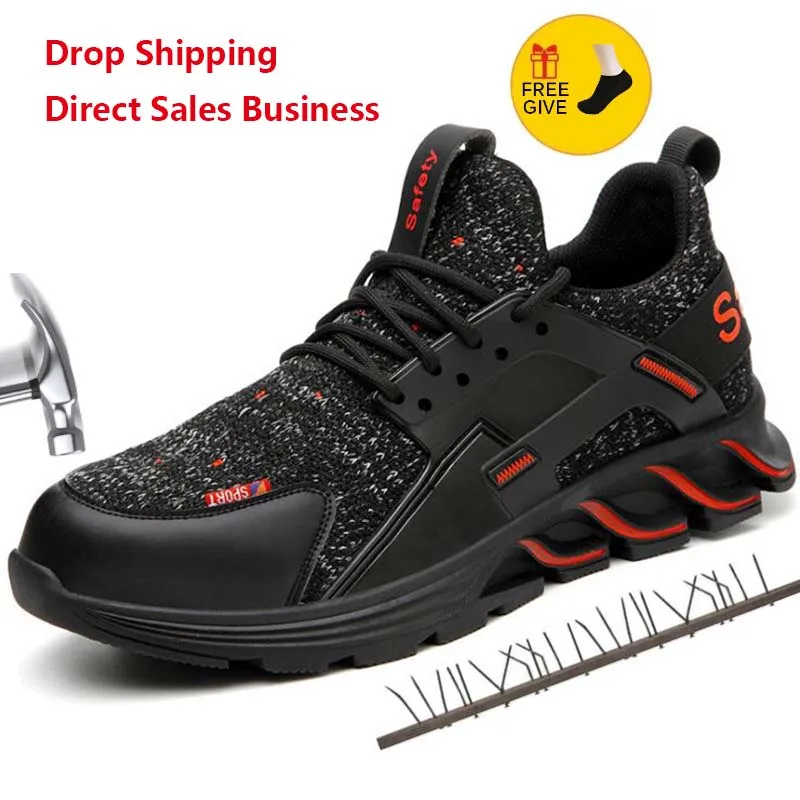 XPUHGM Fashion Work Shoes 2020 Men's Women Outdoor light Breathable Safety Sneakers Boots Steel Toe Anti Smashing | Обувь