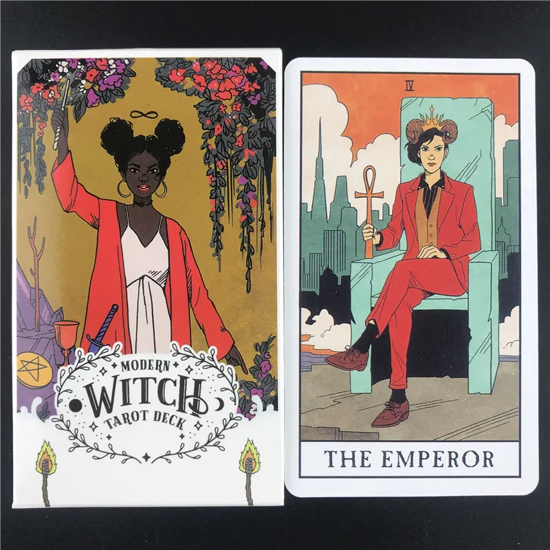 Tarot-Card-Deck Game Wisdom-Power Magical Modern Witch High-Quality Divination Mysterious