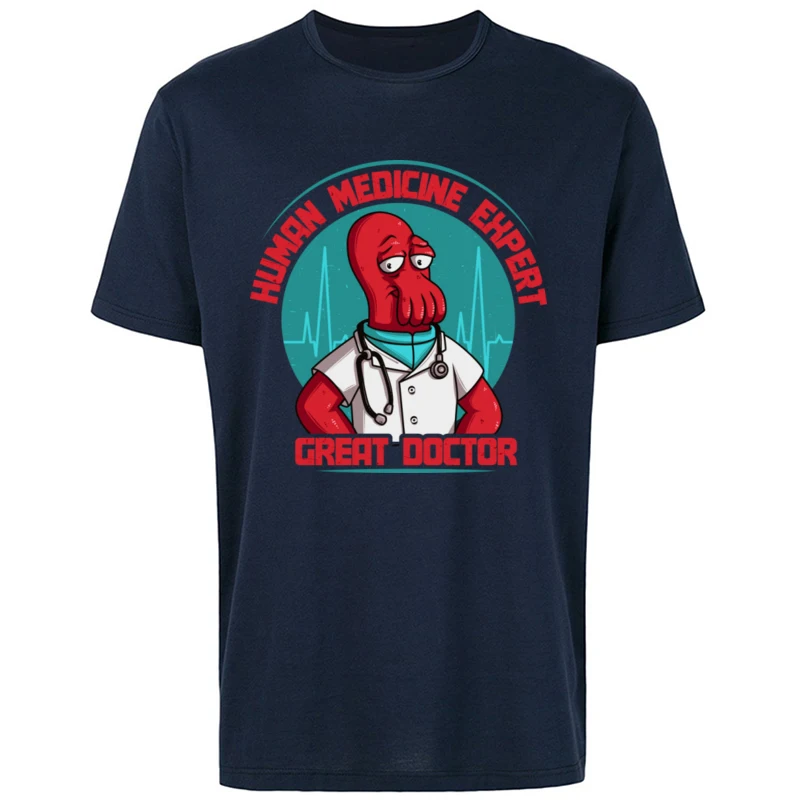 Classic Great_Doctor_5299 Tshirts Newest Summer/Autumn Short Sleeve Crew Neck T Shirt Cotton Men's Funny Tee Shirts Great_Doctor_5299 navy