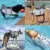 Собачий Спасательный Жилет Ripstop Dog Lifesaver Shark Vests with Rescue Handle Pet Dog Safety Swimsuit For Swimming Pool Beach Boating