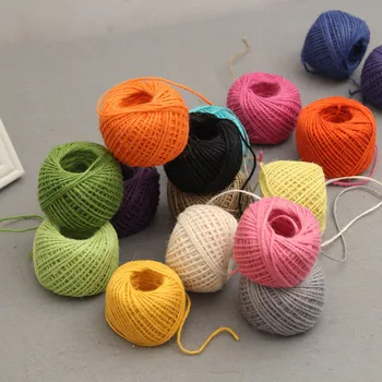 

Jute Twine Cord Photo Wall Decoration Party Home Gift Packing String Rustic Wrap Rope Apparel Accessories Twine Tag Rope 2mm*50m