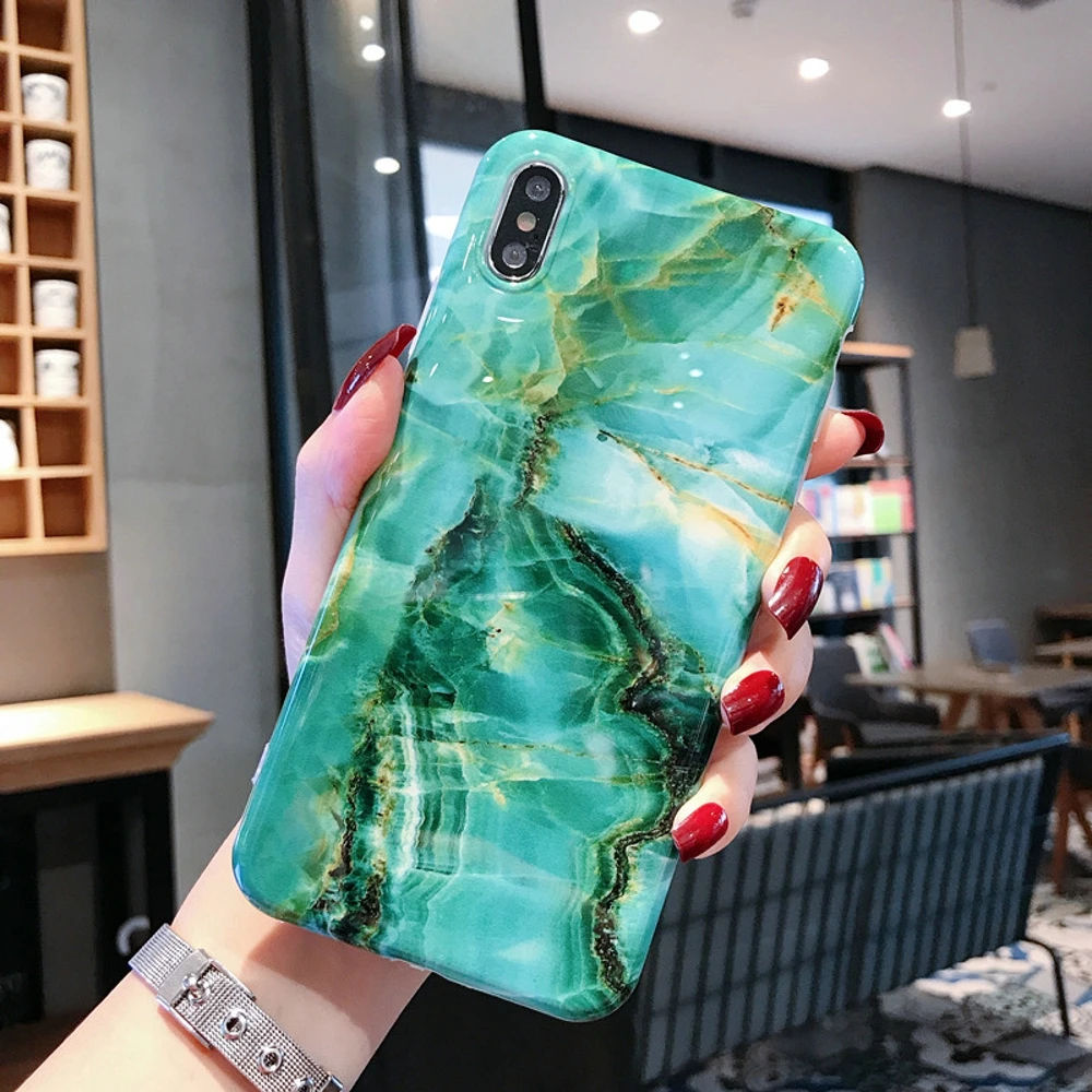 Мраморный чехол для Coque iphone 11 Pro Max 7 XS MAX чехол из мягкого ТПУ задняя крышка для iphone 6 6S 7 8 Plus iphone X XR чехол