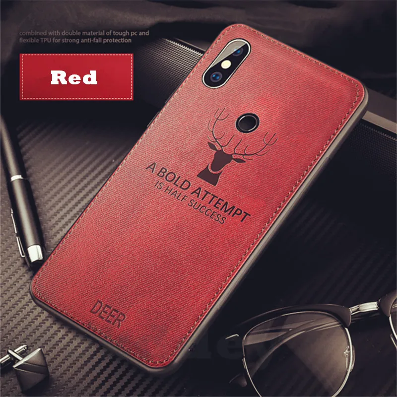 Cloth Phone Case For Xiaomi Mi 6 A1 A2 Lite A3 Max 2 3 Mix 2S Redmi 5A 6A 7A S2 Note 4 4X 5 7 Pro 3D Deer Cover Protective shell xiaomi leather case glass Cases For Xiaomi