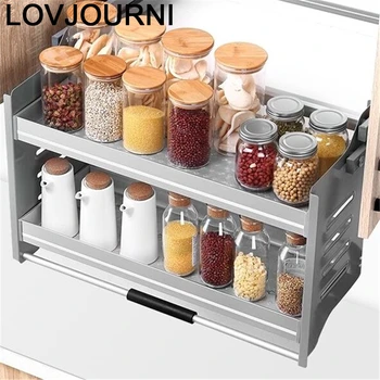 

Kuchnia Rangement Dish Drawer for Stainless Steel Hanging Cuisine Rack Cozinha Kitchen Cabinet Cestas Para Organizar Basket