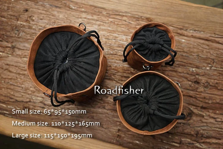 Leather camera bag pocket -3