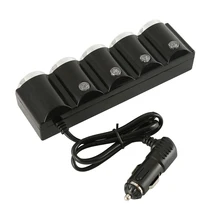 Portable Car Charger Dual USB 4 Way Multi Socket Auto Car Cigarette Lighter Splitter USB Power Adapter With Switch Charger Portable Car Charger Dual USB 4 Way Multi Socket Auto Car Cigarette Lighter Splitter USB Power Adapter With Switch Charger