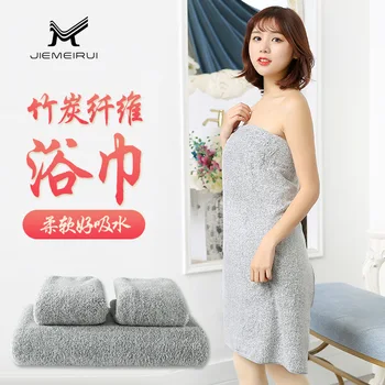 

70*150cm Bamboo Charcoal Coral Velvet Bath Towel For Adult Soft Absorbent Microfiber Fabric Towel Household Bathroom Towel Sets