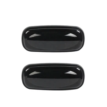 

2Pcs Car Led Dynamic Side Mark Turn Signal Light Water Flash For Land Rover Discovery Defender Td5 Black