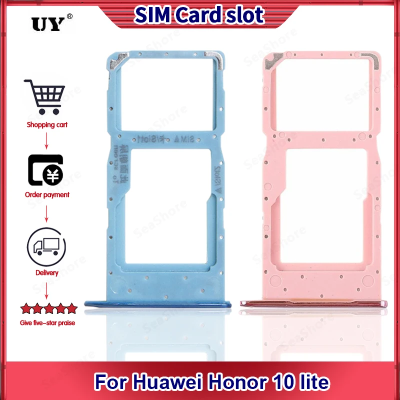 Лоток для Sim-карты Huawei Honor 10 Lite держатель считывателя адаптер соединитель