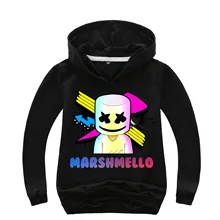 Стиль детской одежды Marshmello хлопок конфеты DJ мода пальто толстовка 0232