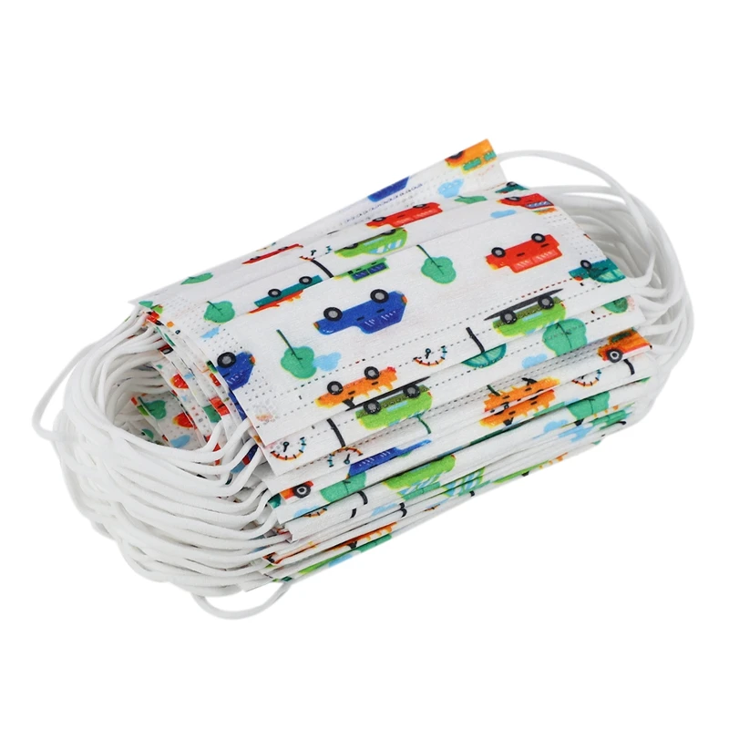 

50 Pcs/Bag Anti-Fog Haze Dust Breathable Children's Masks Mouth Nonwovens Disposable Mouth Masks
