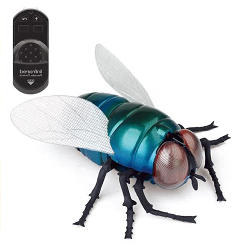 

Toy insect Infrared Remote Control Fake flies Animal Toy Funny RC Prank joke scary trick toys For Party or Halloween Fools' Day
