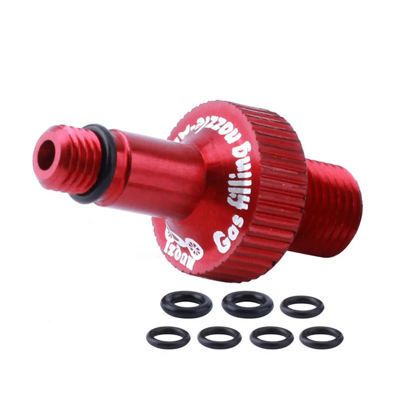 

Rear Shock Air Valve Adapter+7*seal Ring Aluminum Alloy For MTB Bicycle Sturdy