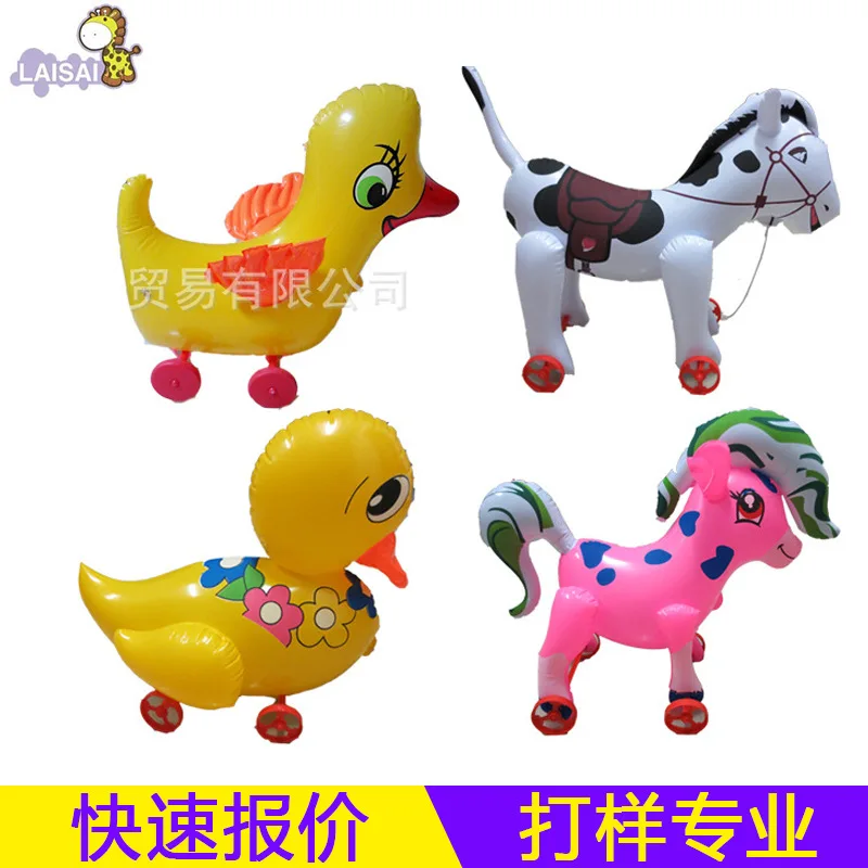 Yiwu животное курган с колесами надувная игрушка связывающая проволока Надувное животное гарантия качества