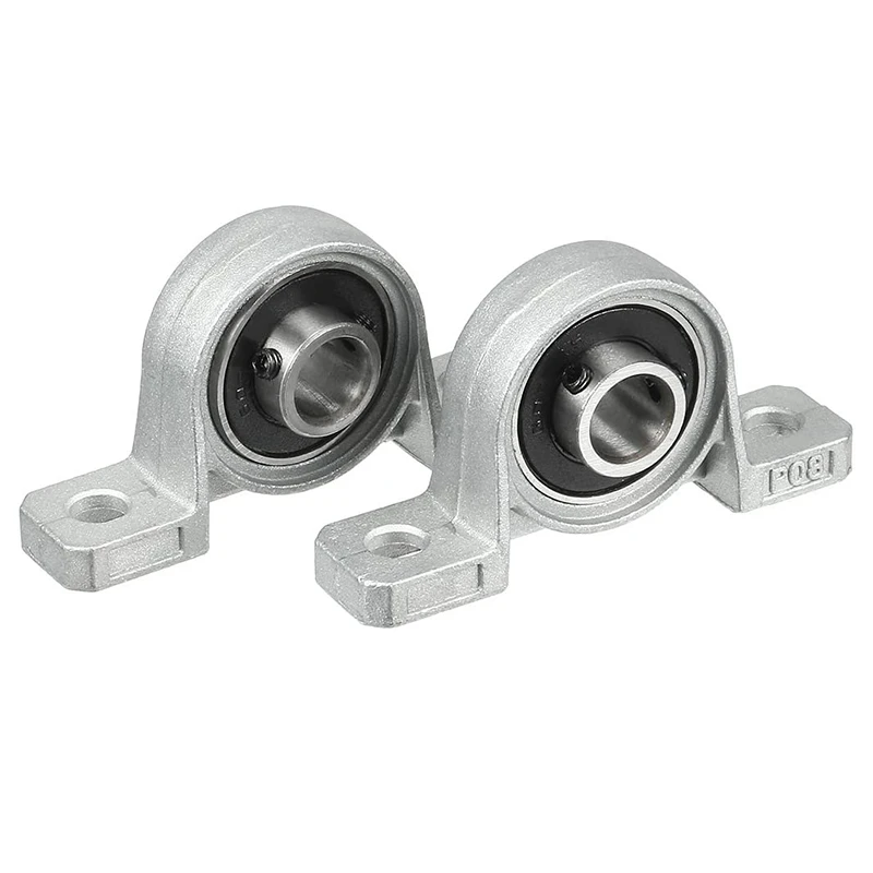 2Pcs Zinc Alloy Diameter 8mm 10mm 12mm 15mm Bore Ball Bearing Pillow Block Mounted Support Kp08 Kp000 Kp001 Kp002 For 3D printer zinc alloy bearing shaft pillow block housing diameter 8 20mm bore mounted support kfl08 kfl000 kfl001 kfl002 kfl003 kfl004 kp08