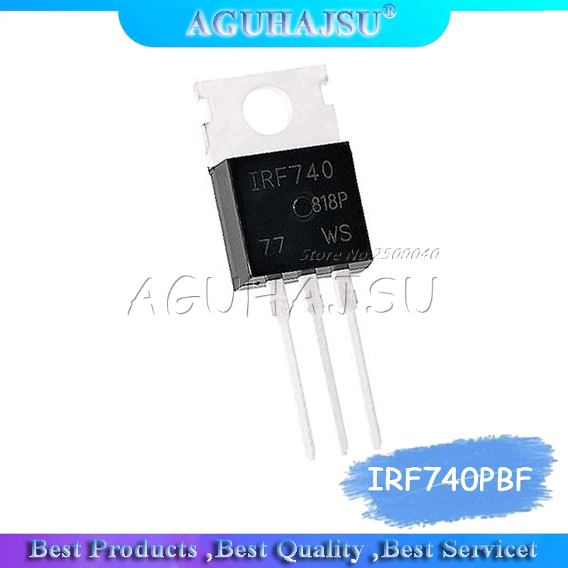 10 шт. IRF740 IRF740PBF 400V Amp MOSFET N-Chan TO-220 новый оригинальный | Электронные компоненты и