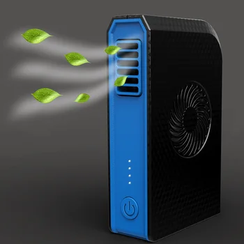 

Low Noise Outdoor 6000mAh Power Bank Power Bank Portable Desktop USB Rechargeable Personal Bladeless Charger 2 In 1 Mini Fan
