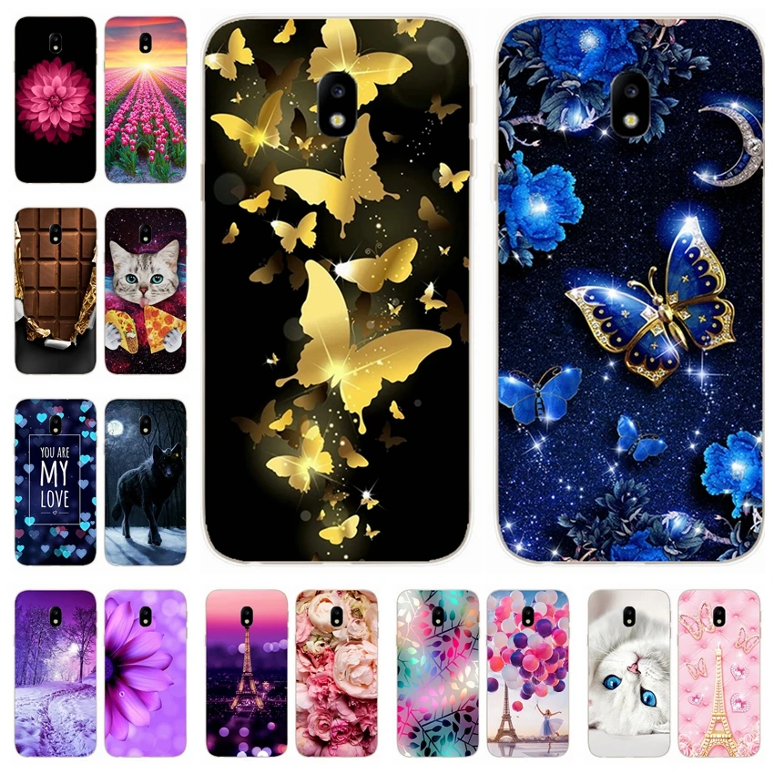 

Soft Silicone Cover For Samsung J3 J5 2017 Case Printing Cute Back Cover For Samsung Galaxy J 3 5 530 330 F 2017 Phone bags Capa