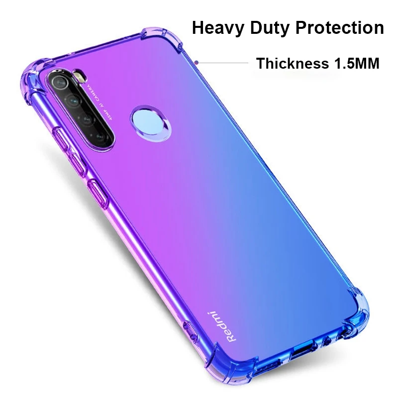 Чехол для Xiaomi Redmi Note 8 Pro противоударный чехол из ТПУ с градиентными цветными
