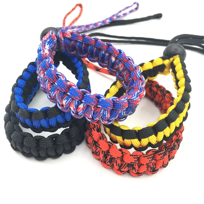 Новейший наручный ремешок для цифровой камеры Paracord плетеный браслет Nikon Canon Sony