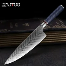 Xituo 8 дюймовый шеф нож vg10 из японской дамасской стали мясница
