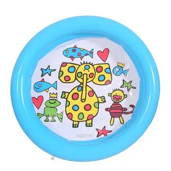 

65*65cm Children swimming Pool inflatable Bath Tub Play Ball Pool with lovely animal printed bottom for Kids Water Activities