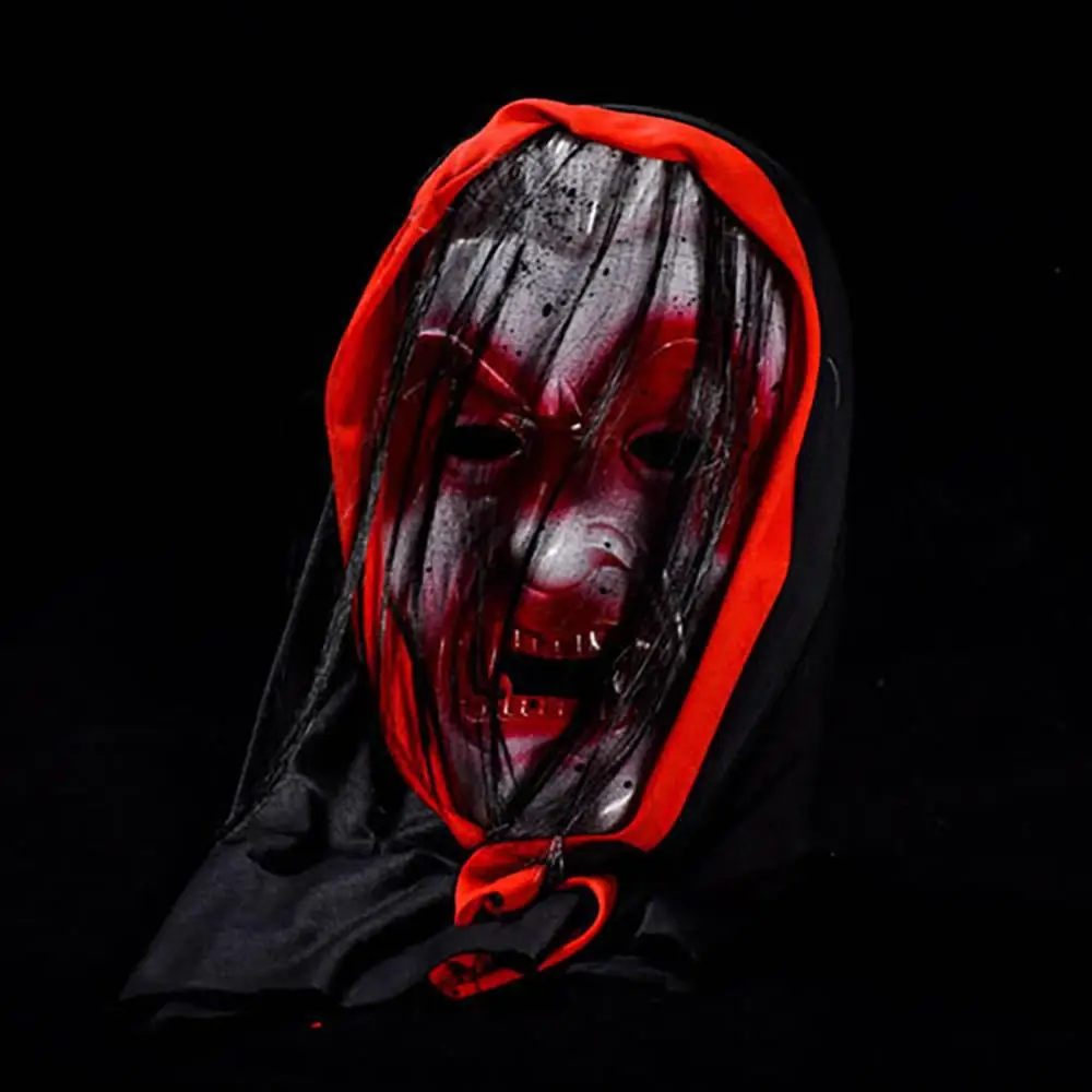 

Halloween Cosplay Accessories Adult Men Red Spot Horror Face Mask Cosplay Bar Night Theme Party Props 2019 Dropshipping c