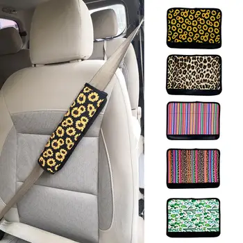 

Hot 4 Pcs Accessories Universal Shoulder Protect Car Interior Magic Sticker Durable Seat Belt Cover Neoprene Material Soft Stret
