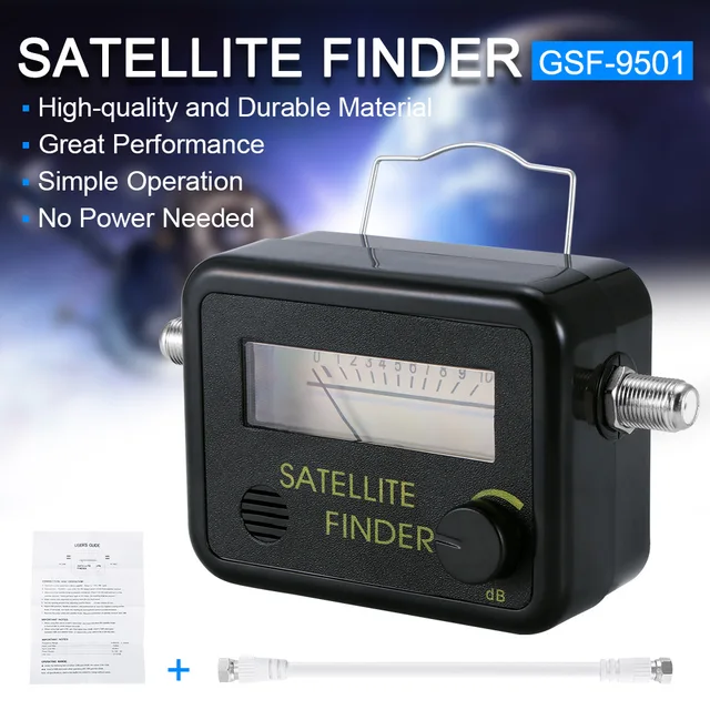 Alfavoce Satellite Finder For Sat Dish TV LNB Direc Digital TV Free-to-Air Signal Amplifier Alignment Signal Meter Receptor 4
