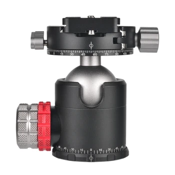 

H-40 Double Panoramic Head CNC Machining Ball Head Single U Notch Design for Tripod Monopod DSLR ILDC Cameras