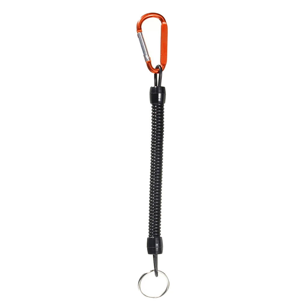 Fishing Lanyards Kayak Boating Heavy Duty Fishing Tool Safety Coil Lanyard Retractable 100-120cm/39-47inch