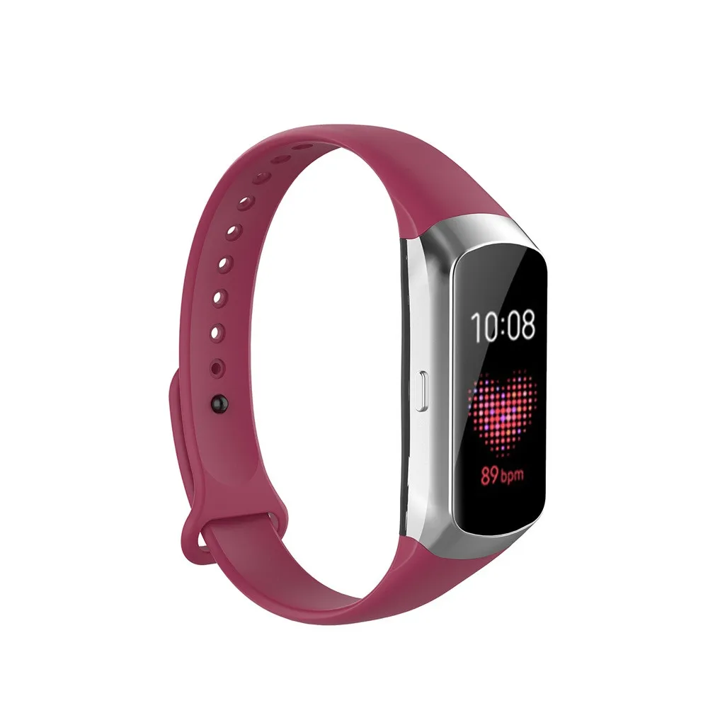 Браслет ремешок для samsung Galaxy fit SM-R370 спортивный мягкий силиконовый сменный ремешок для samsung аксессуары