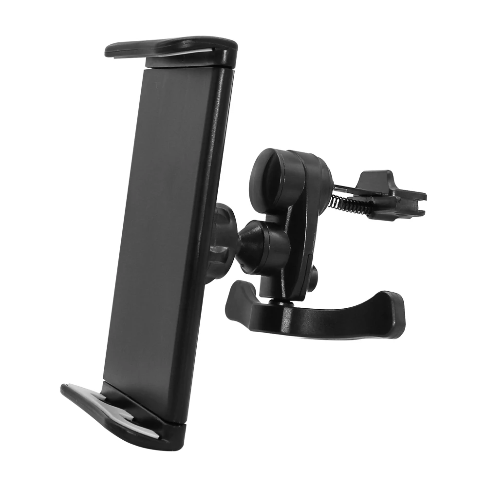 Новейший вращающийся на 360 градусов Автомобильный держатель для Ipad 1 2 3 4 mini 4-10 дюймов samsung huawei Tablet Phone Gps и т. Д - Цвет: Черный