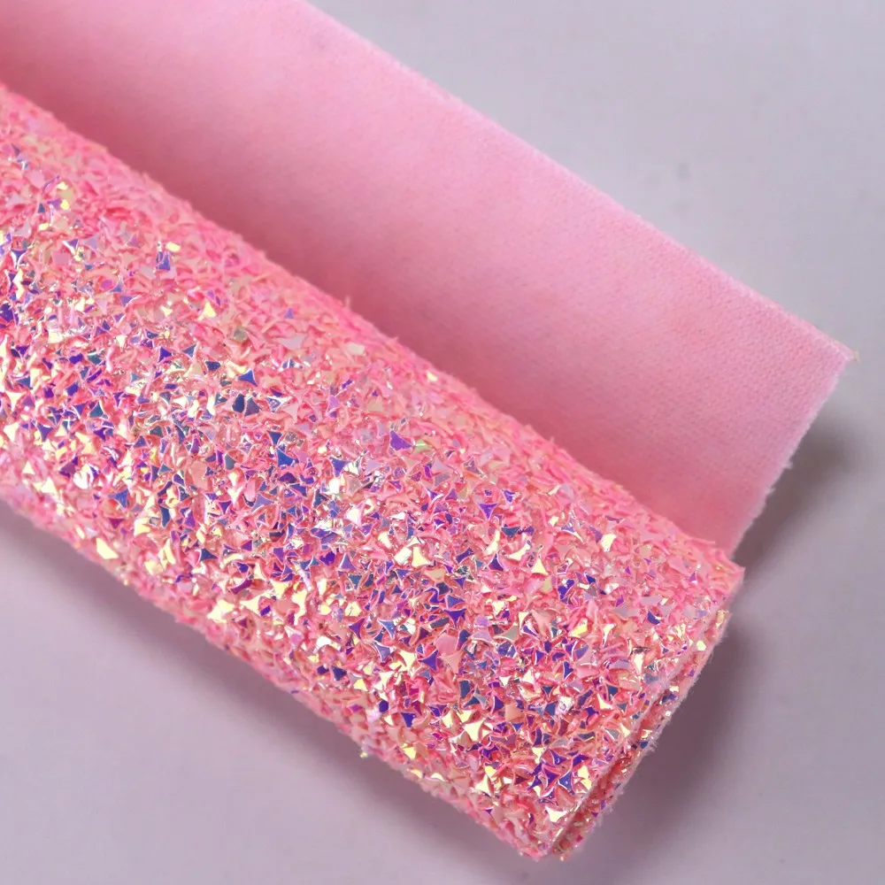 8&quotx11"(21cmX29cm) 2020 new Blue Glitter Leather Sheet Faux Synthetic glitter for Sewing DIY 1piece K0707 | Дом и сад