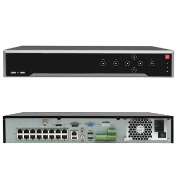 شراء هيكفيجن NVR OEM 12MP 4K 32CH POE NVR DS-7732NI-K4/16 P 16 منافذ بو 4 SATA شبكة مسجل فيديو دعم التنبيه ماكس 32 تيرا بايت Onvif