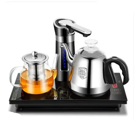 Электромагнитная чайная плита автоматически приходит к чайнику электрический набор, набор Горячий - Цвет: Черный