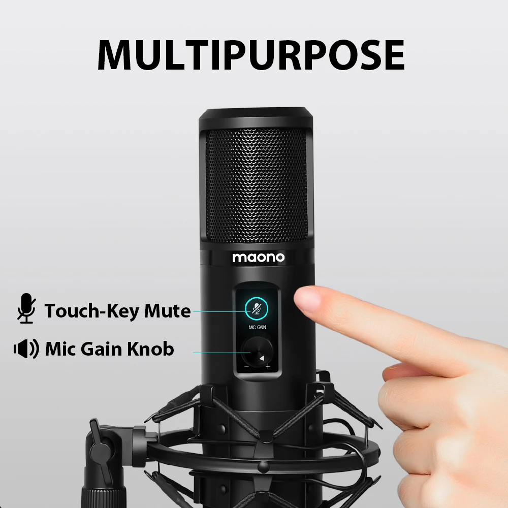 Maono-USBマイク,192KHz/24ビット,カーディオイドコンデンサーマイク,ワンタッチ,ミュート,マイク - AliExpress 家電製品 Maono-USBマイク,192KHz/24ビット,カーディオイドコンデンサーマイク,ワンタッチ,ミュート,マイク - AliExpress 家電製品