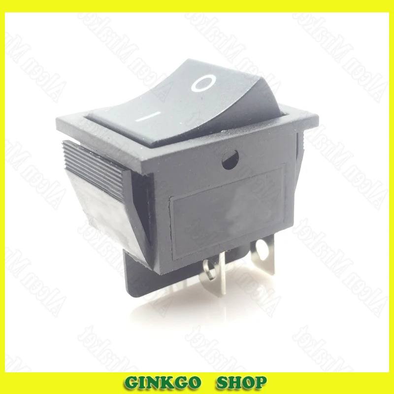 

300pcs/lot KCD4 Rocker Switch Black 4Foot 2File 16A 250V 31*25mm