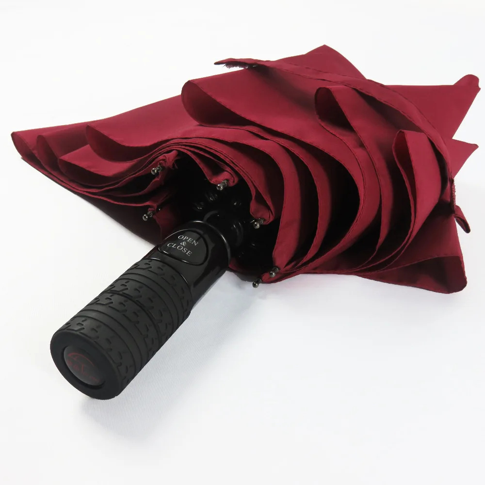 

Fully Automatic Tire Handle Three-fold Umbrella Czech Product from the Open Close Advertisement Umbrella shang wu san Car Self-o