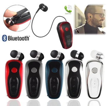 

CUIMENG Wireless Bluetooth Stereo Earphone Headphone Clip Headset Clip-on Earbud Retractable Handsfree Calling KZ007