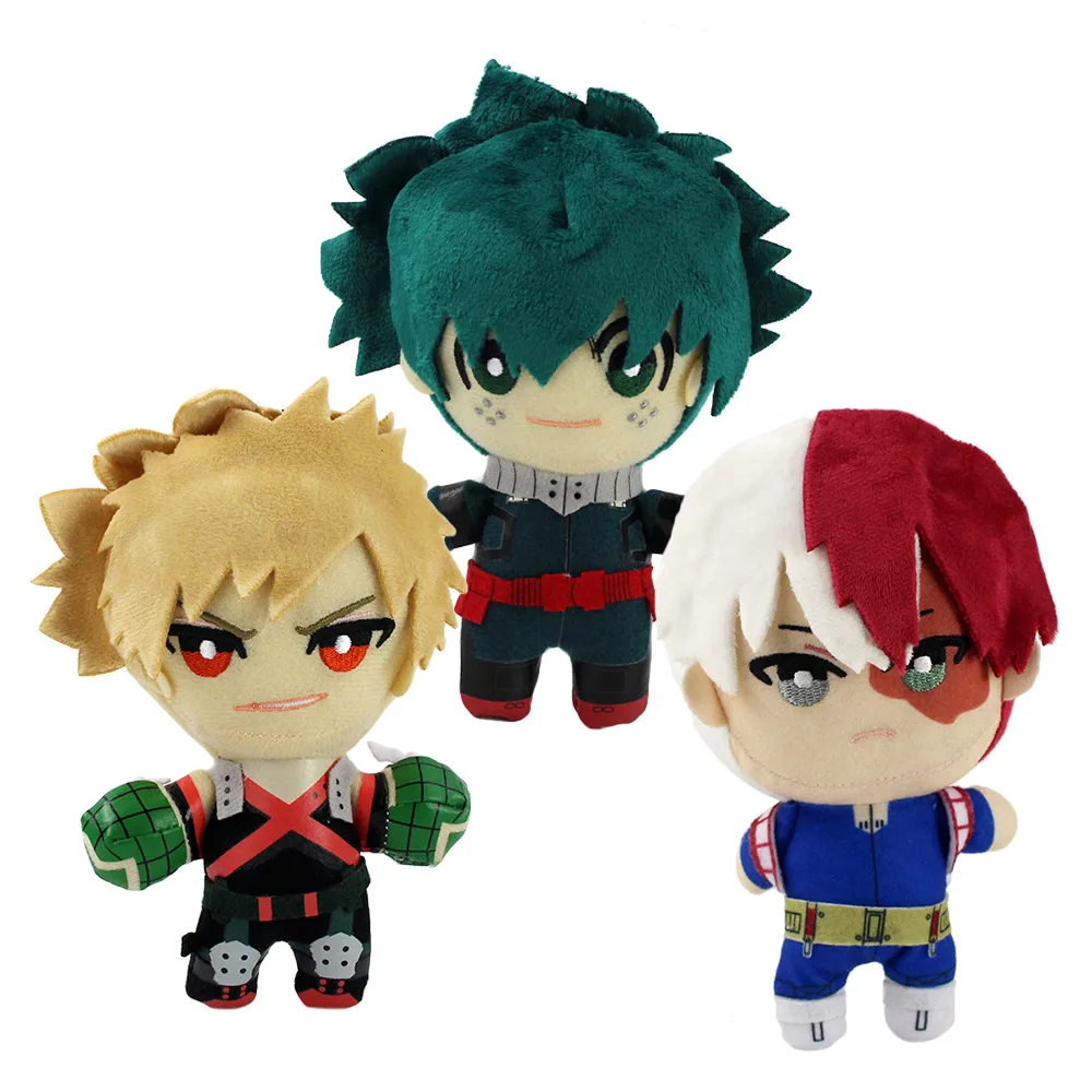 18 см Jump Comics deku bakugou катсуки Todoroki Shoto плюшевые куклы мультфильм мягкие дети - Цвет: 3pcs
